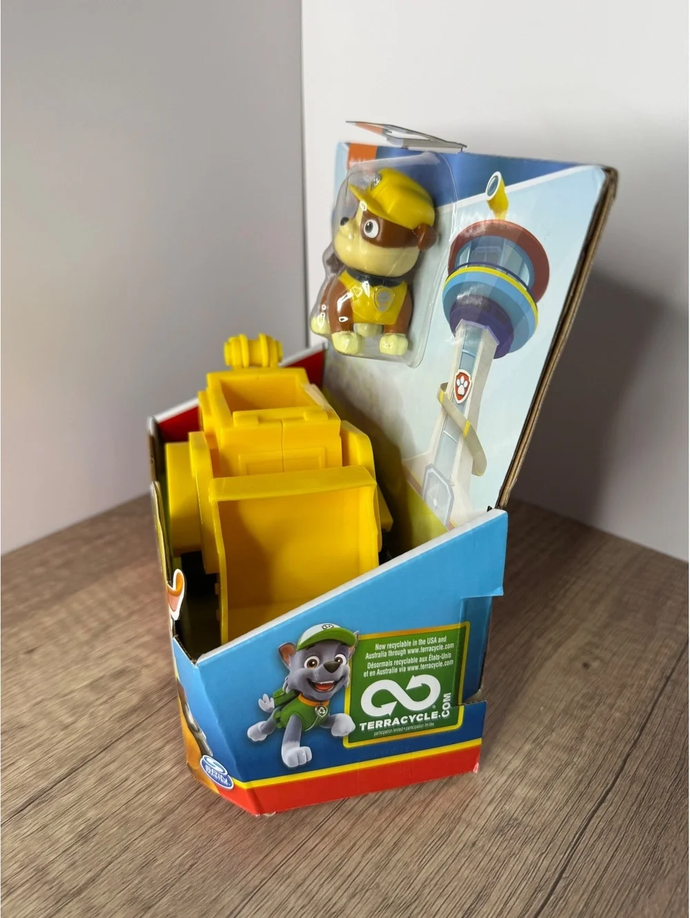 PAW Patrol Rubble Bulldozer Vehicle Toy with Rubble Figure